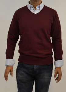 Burgundy Long Sleeve Sweater