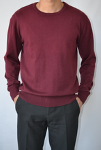 Load image into Gallery viewer, Burgundy Crew Neck Sweater