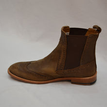 Load image into Gallery viewer, Brogues Chelsea Boot - Rustic Brown