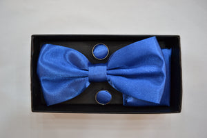 Blue Bow Tie Set