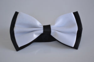 White and Black Bow Tie