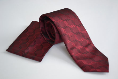 Patterned Red Tie