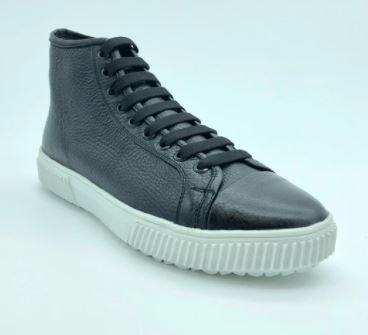 High-Top Leather Sneakers