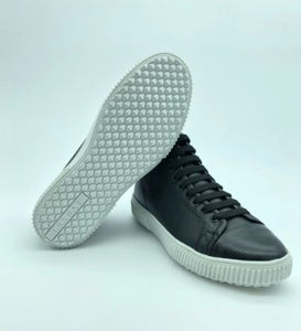 High-Top Leather Sneakers