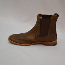 Load image into Gallery viewer, Brogues Chelsea Boot - Rustic Brown